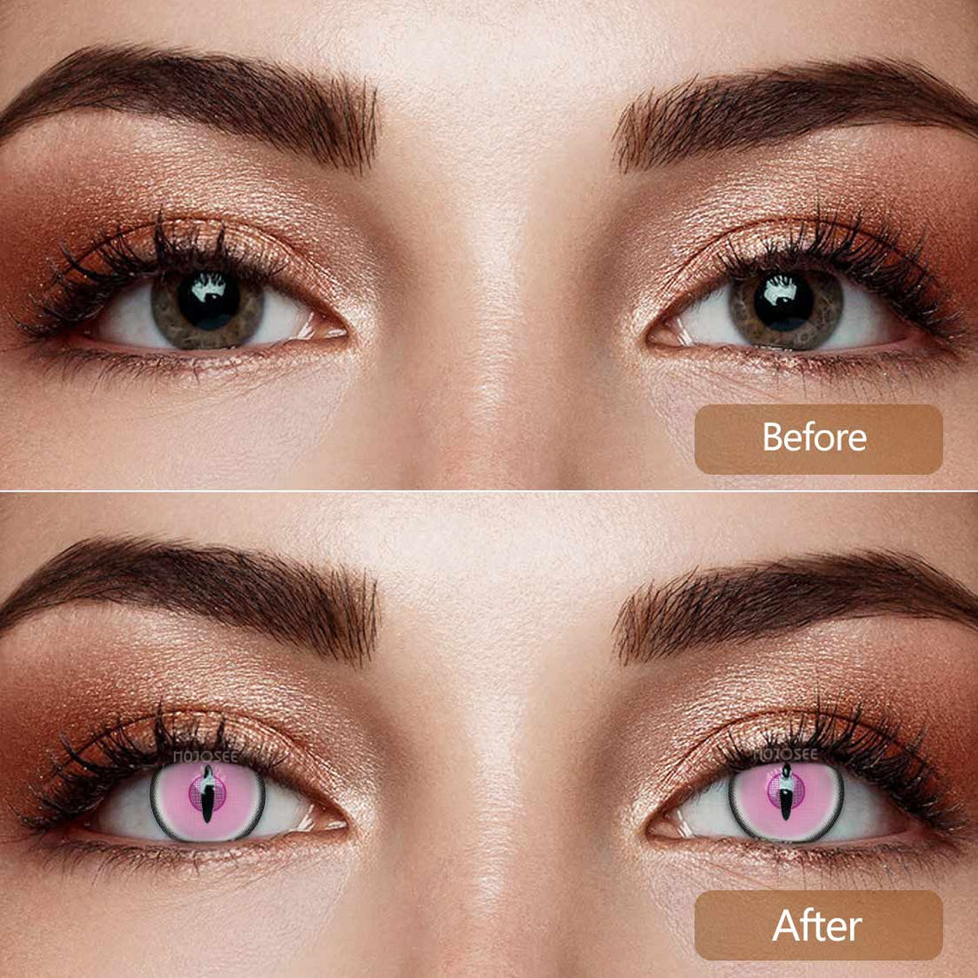 Nezuko Demon Cosplay Contact Lenses – Demon Slayer