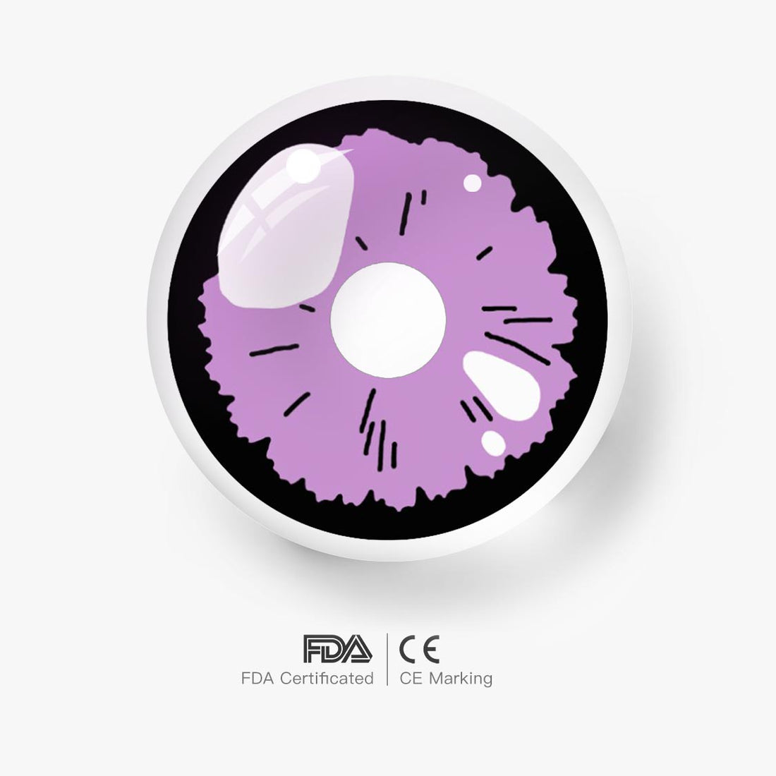 Shizuku Purple Colored Contact Lenses for Men
