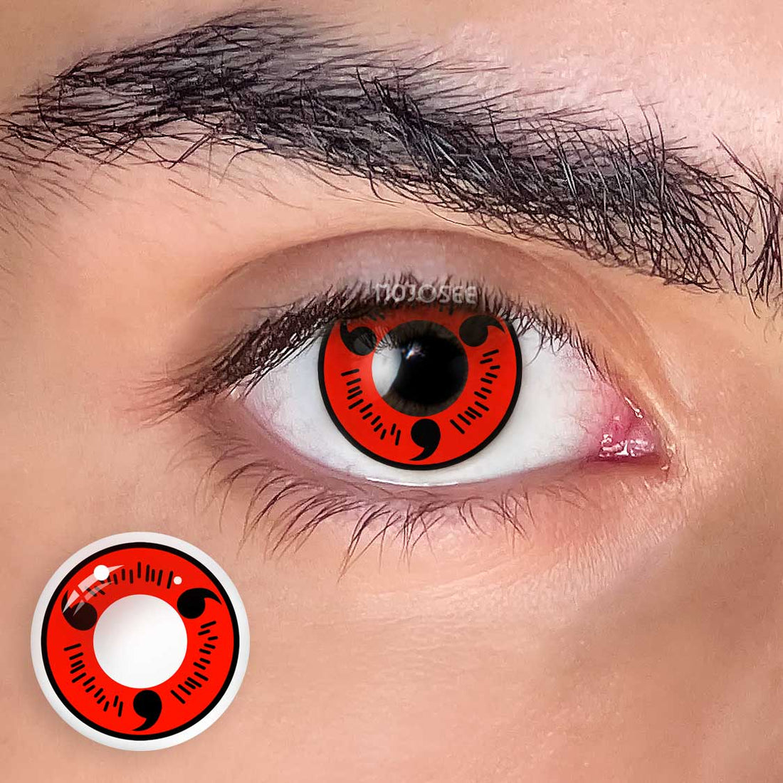 Red Sasuke Uchiha Cosplay Contact Lenses for Men – Naruto