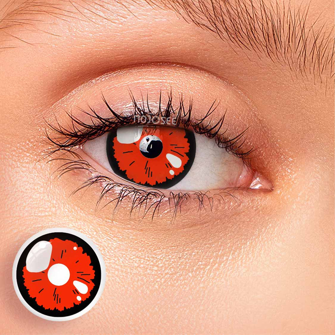 Black Lobelia-Red Colored Contact Lenses