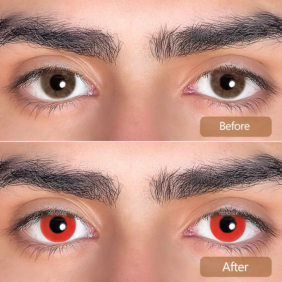 Circle Block Vampire Block Colored Contact Lenses for Men