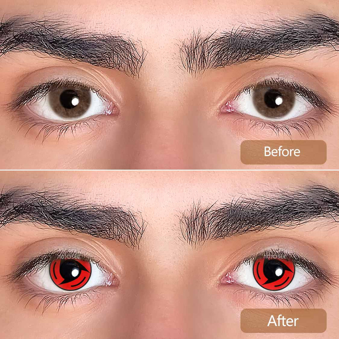 Sharingan Bladed Cosplay Contact Lenses for Men – Naruto