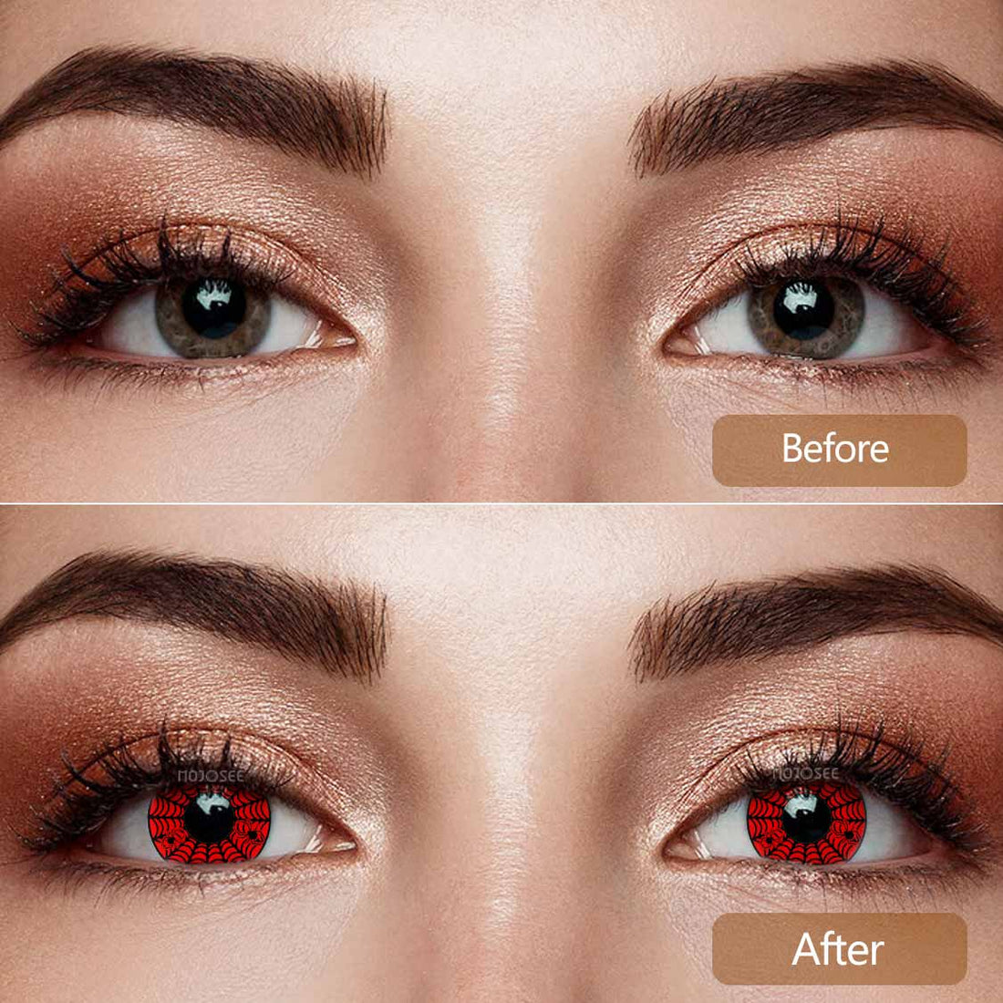 Spider Web Black Colored Contact Lenses