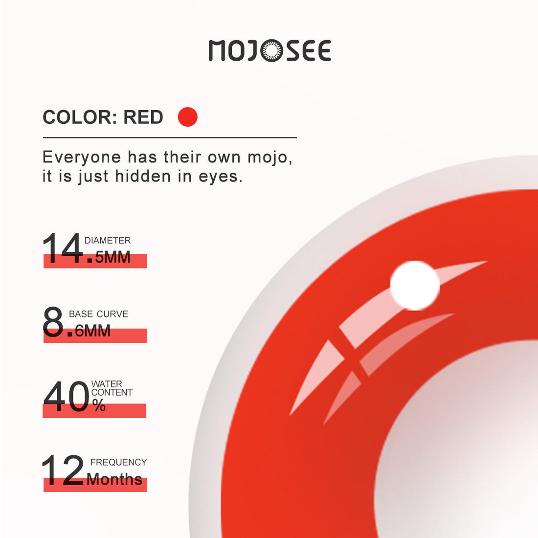 Circle Block Vampire Block Colored Contact Lenses for Men