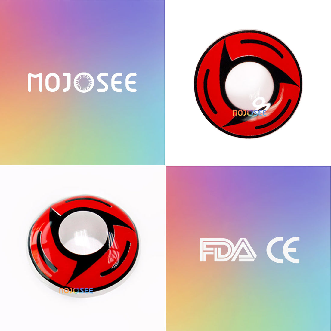 Sharingan Bladed Cosplay Contact Lenses – Naruto