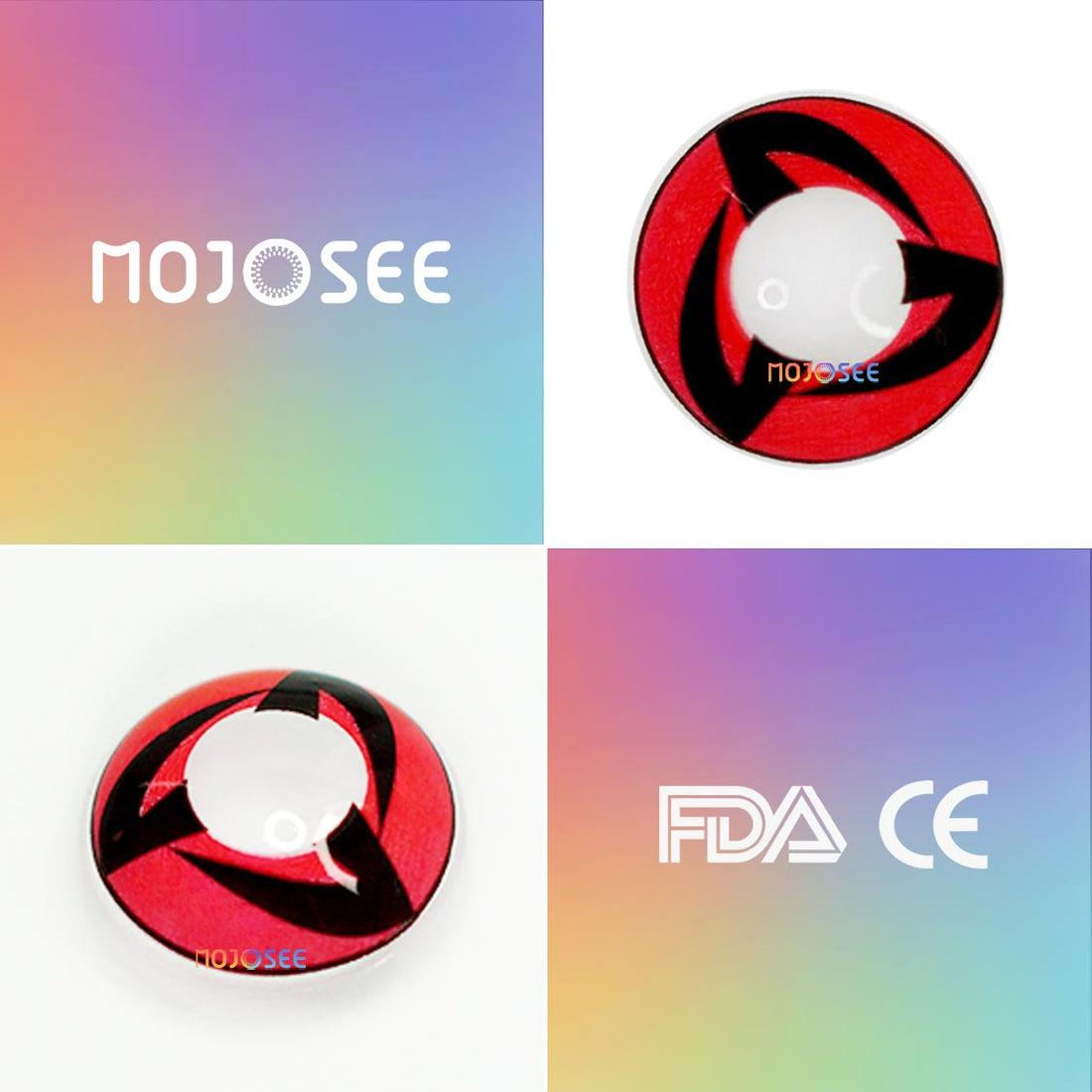 Mangekyo Colored Contact Lenses for Men