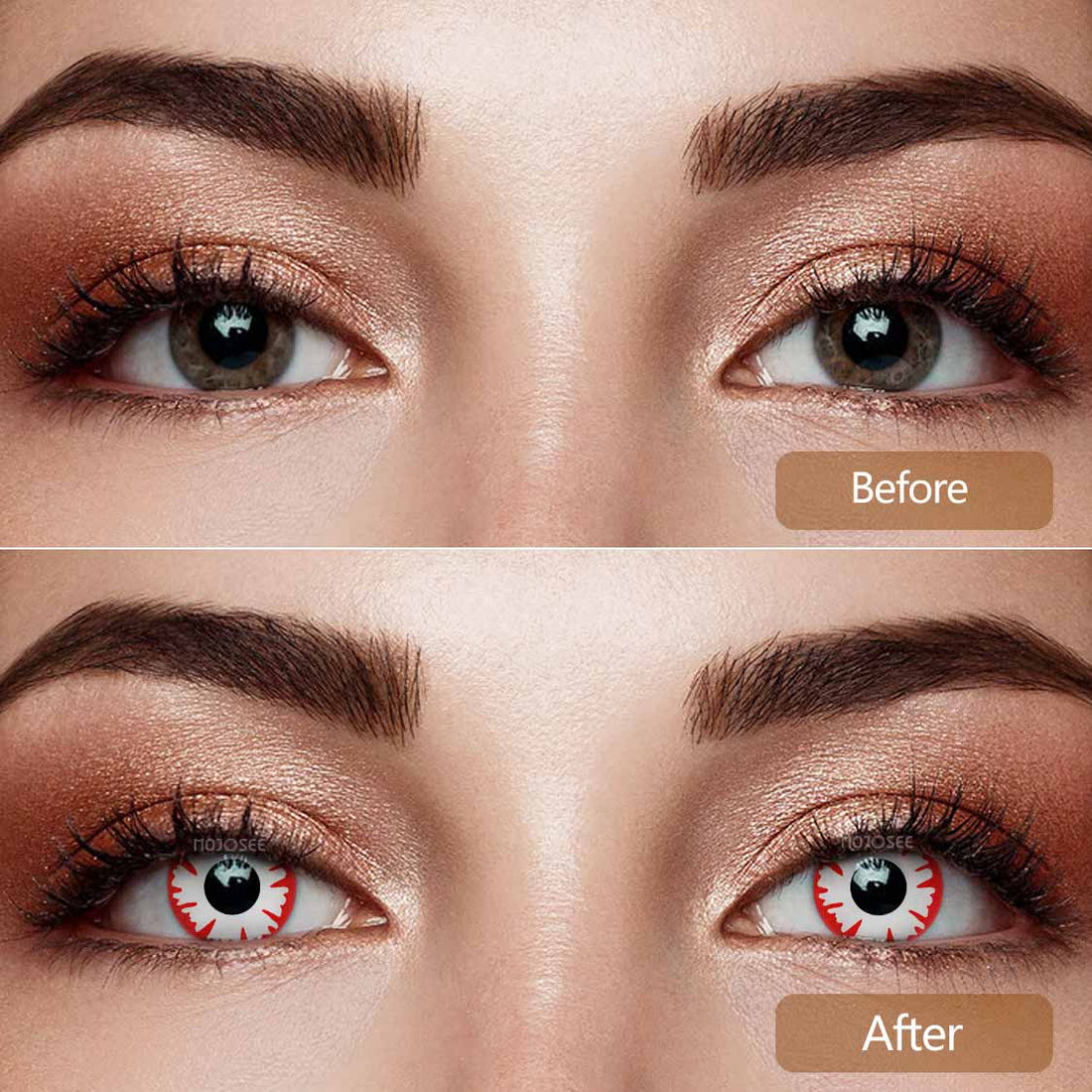 Trauma White Demon Colored Contact Lenses
