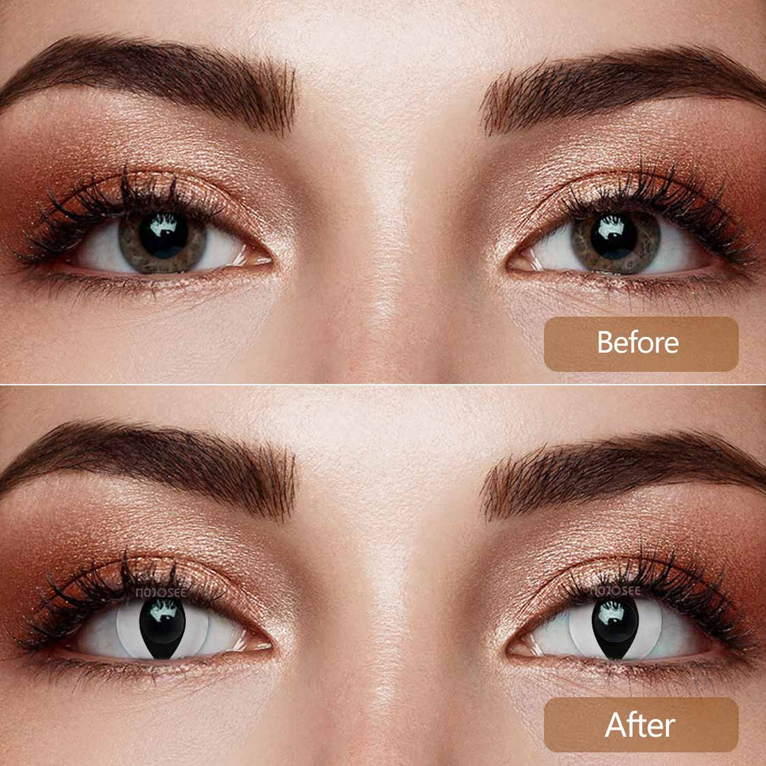 White Cat Eye Colored Contact Lenses
