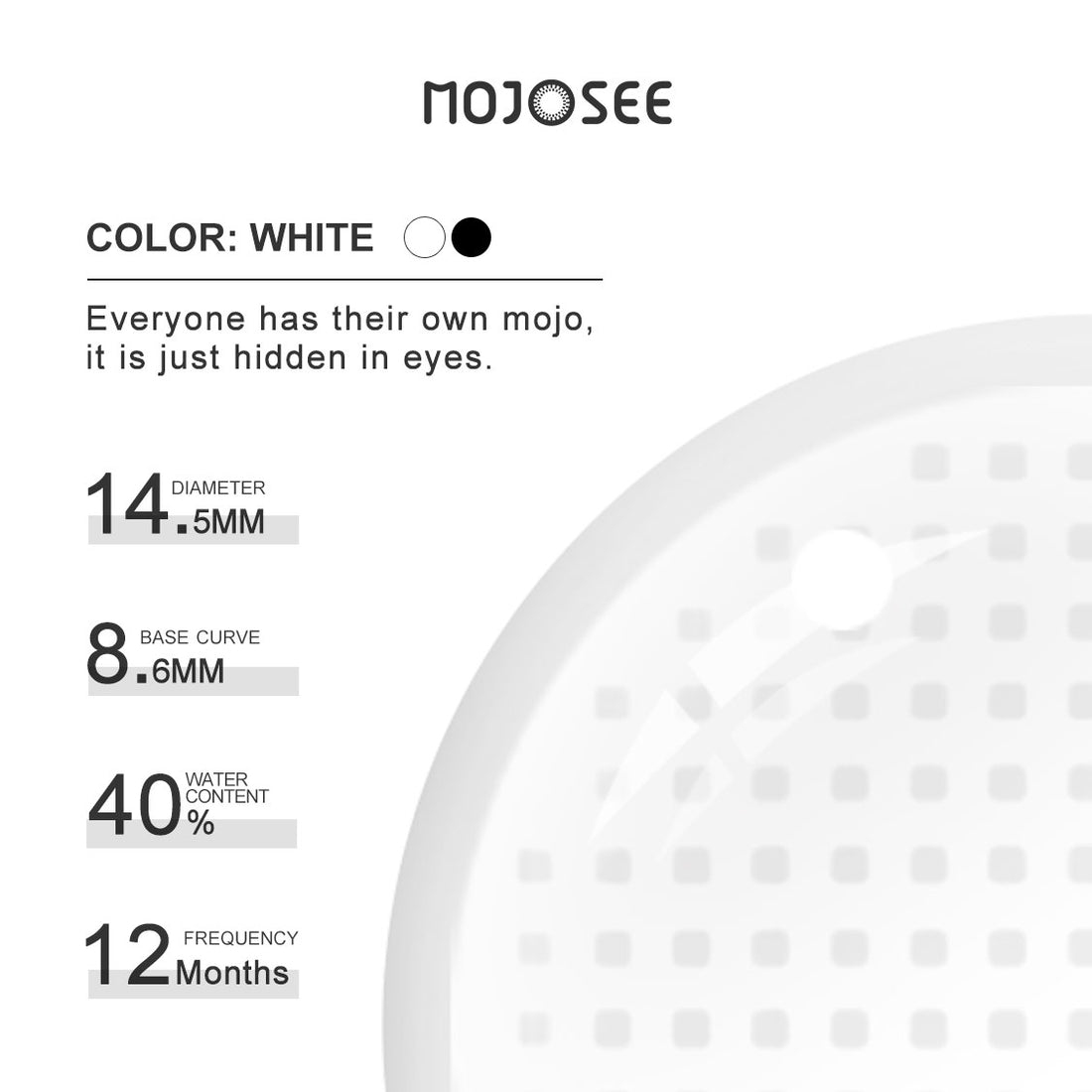White Mesh Colored Contact Lenses