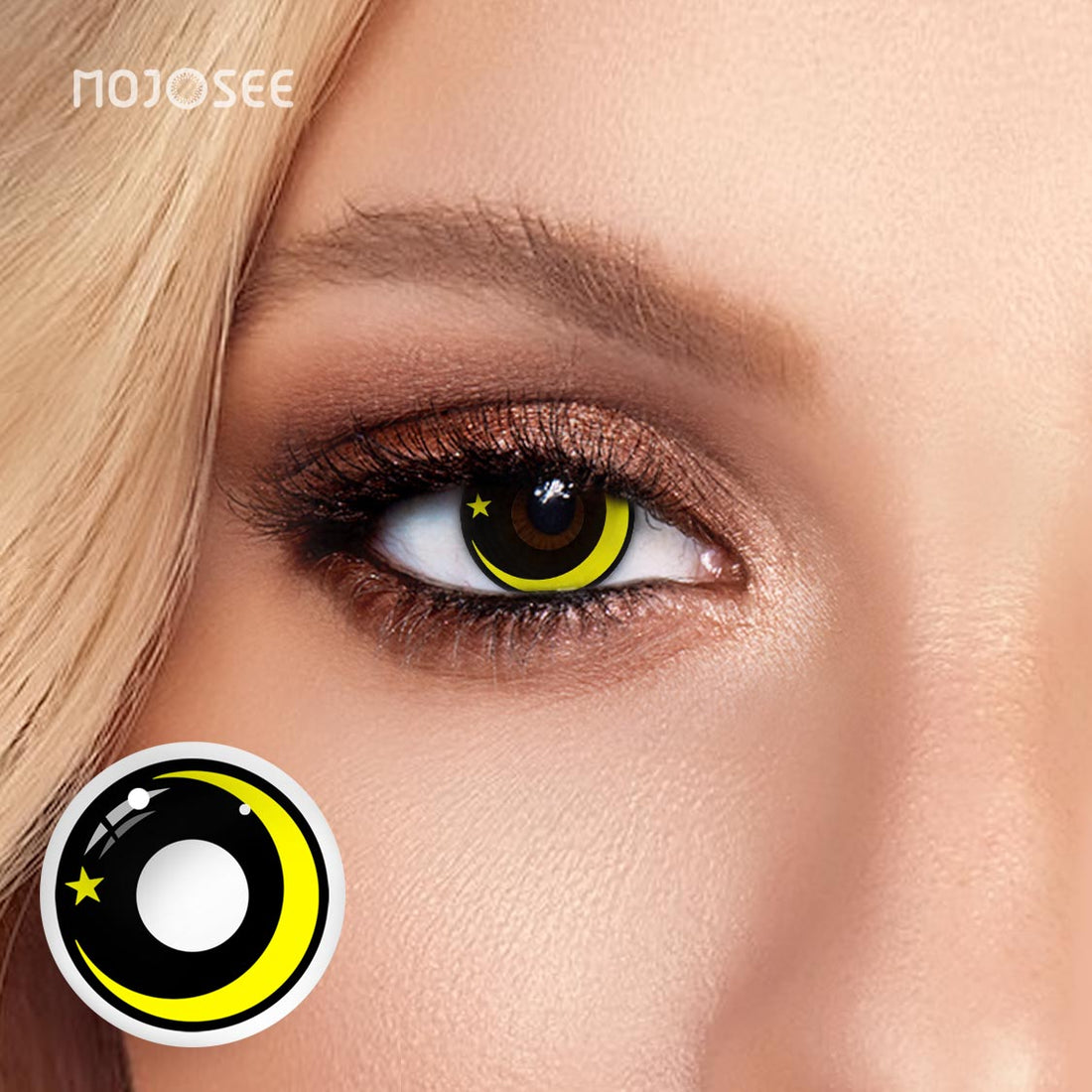 Moon star-yellow Colored Contact Lenses