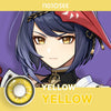 Genshin Love Words Yellow Colored Contact Lenses