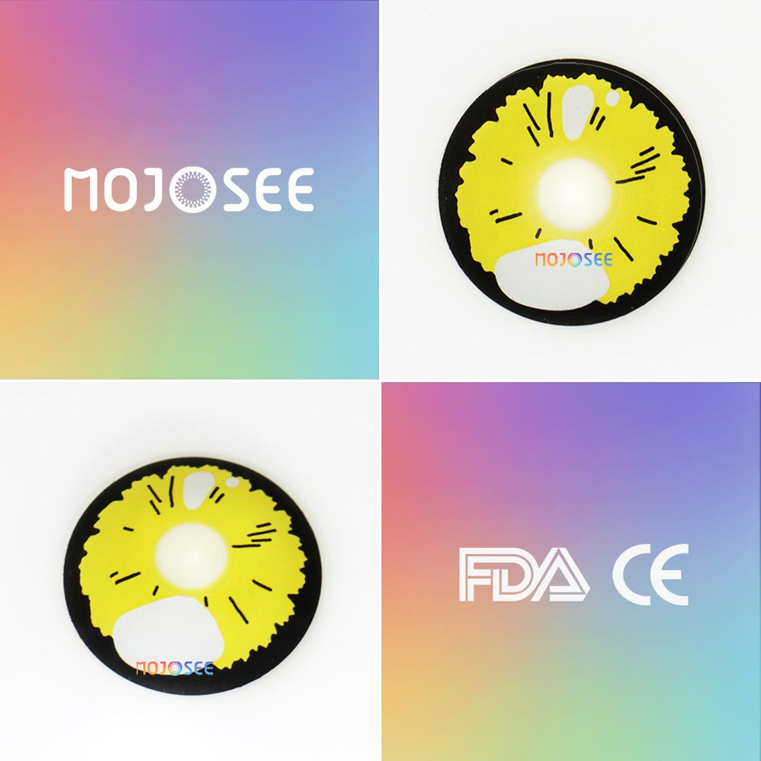 Veronica Yellow Colored Contact Lenses for Men