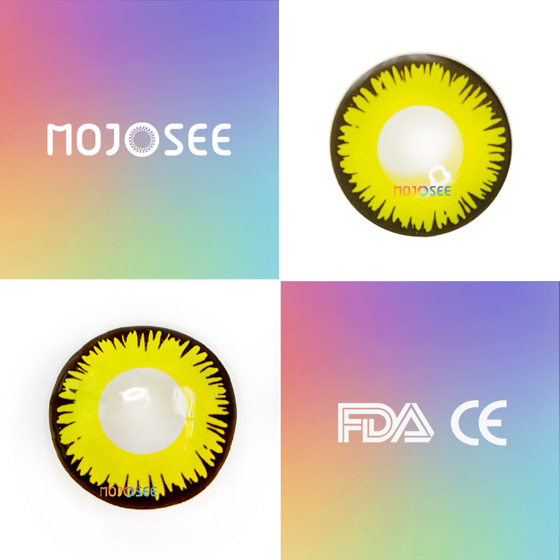 Sun moon Solar Eclipse Colored Contact Lenses