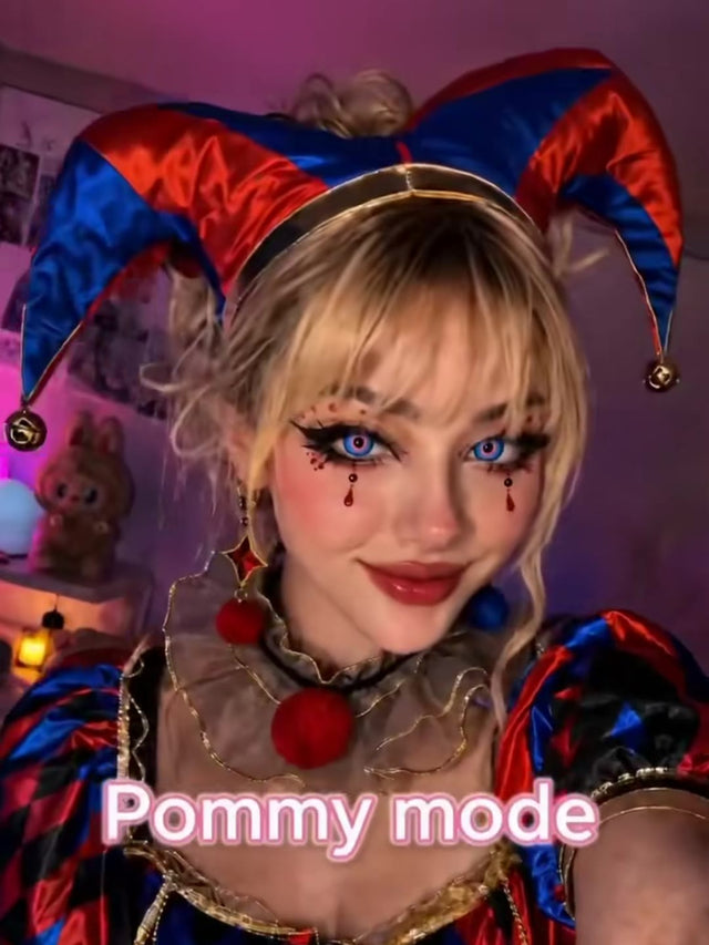Pommy Mode: the Pomni Jester Makeup, From Bare Face to Character