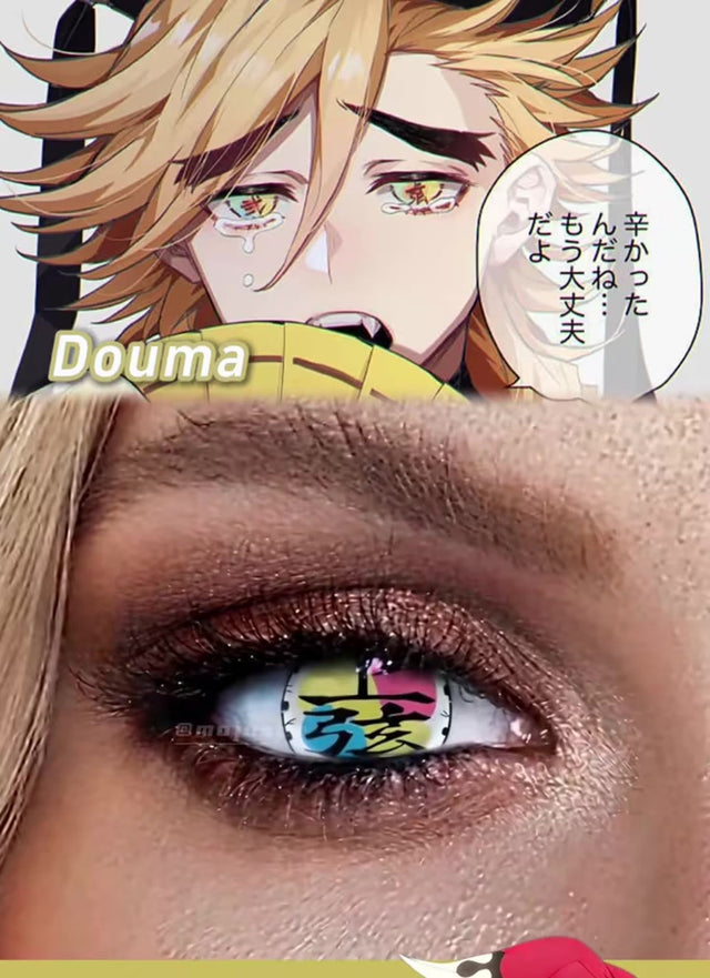 Douma's Kanji Eyes, Recreated: the Upper Two Lens Up Close