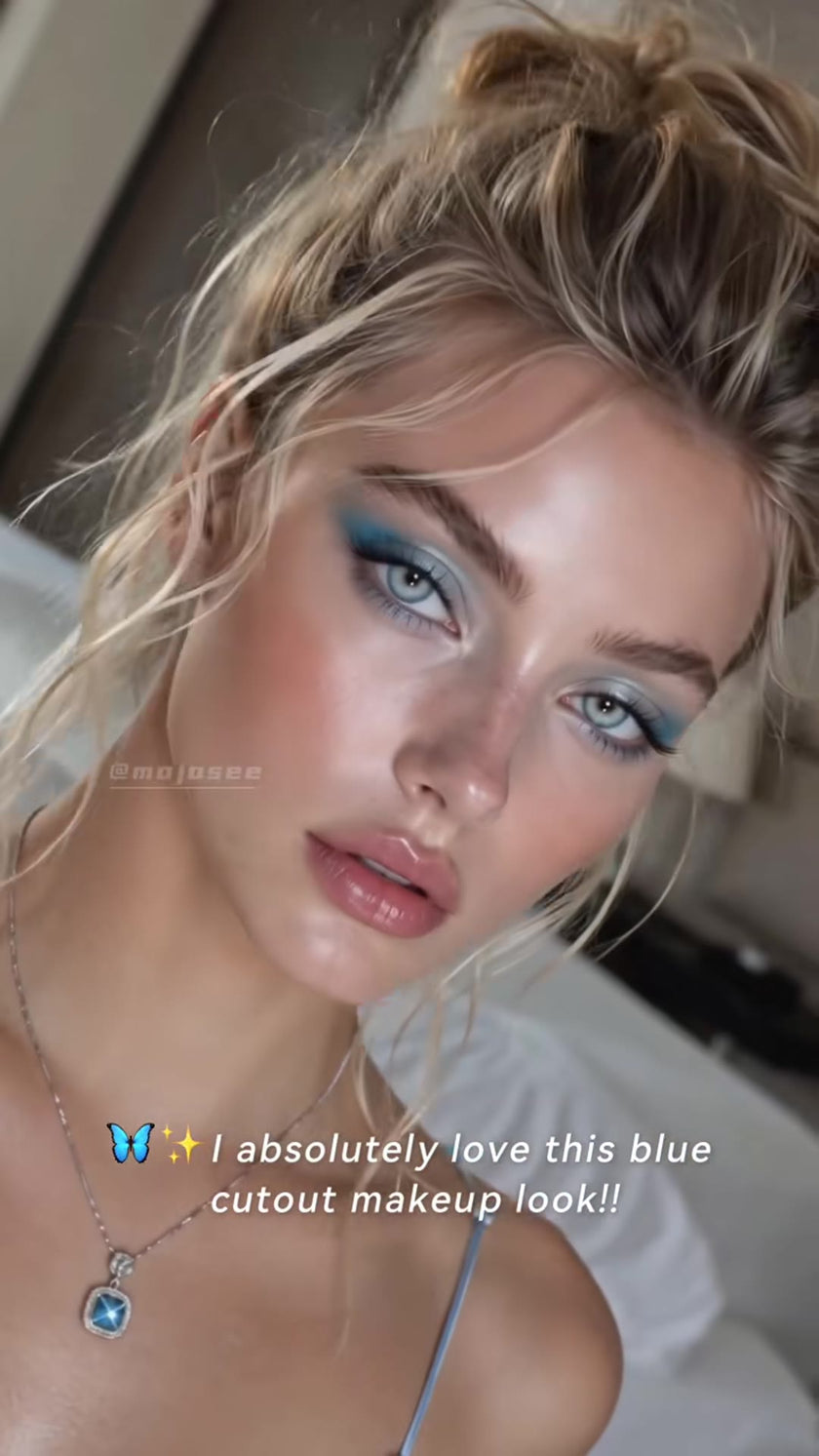 Blue Cutout Crease 101: the Evening Look That Ate