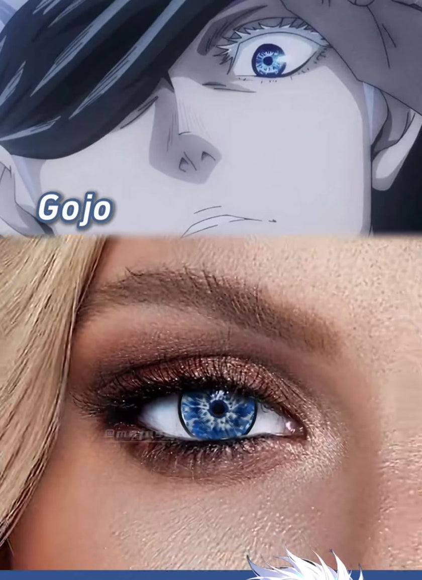Gojo's Six Eyes on Brown Eyes: Does This Blue Actually Match?