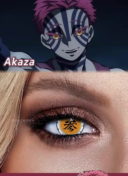 Akaza's Eyes Are Not a Matching Pair - Each One Takes a Different Lens
