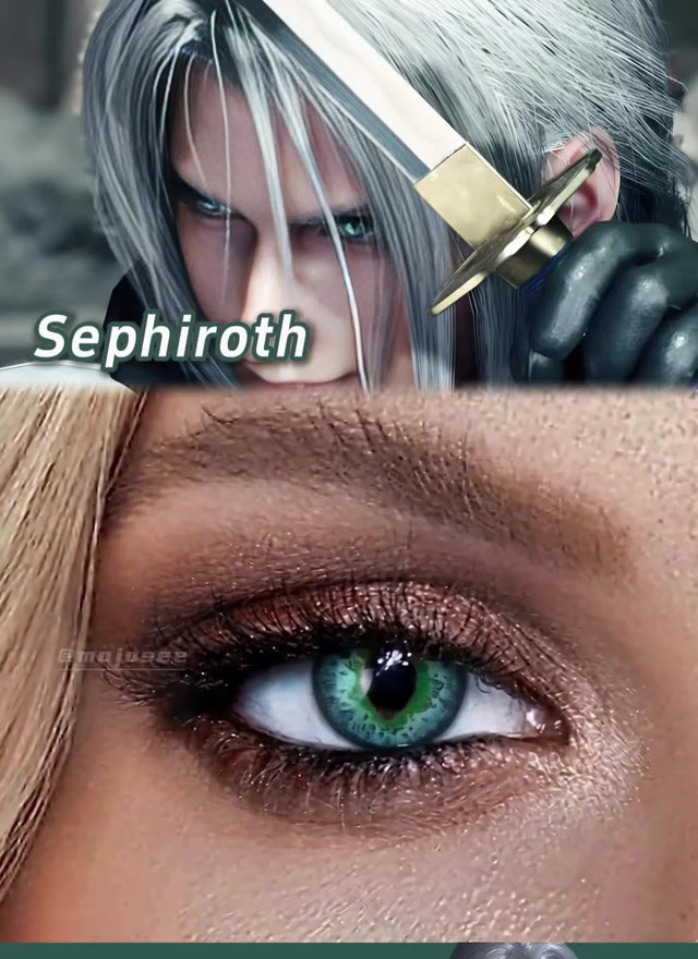 Sephiroth's Eyes Aren't Just Green - the Pupil Is What Sells It