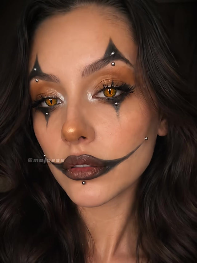 Slit-Pupil Contacts Usually Read as Plastic - Here Is the Halloween Look That Fixes It