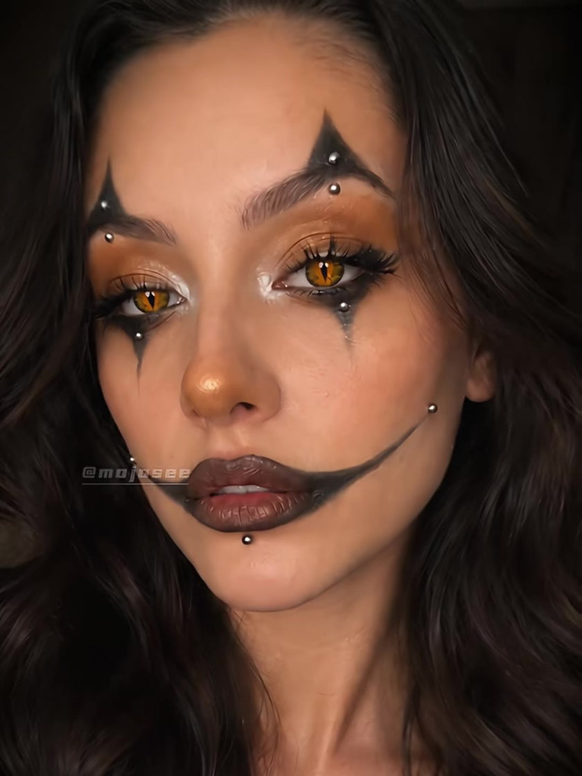 Slit-Pupil Contacts Usually Read as Plastic - Here Is the Halloween Look That Fixes It