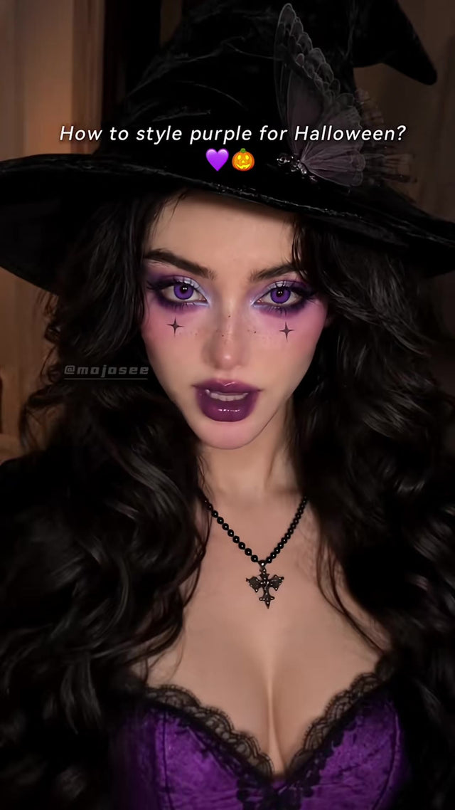 Violet Usually Goes Grey on Light Eyes - Here Is One Eye In, One Eye Out, Same Frame