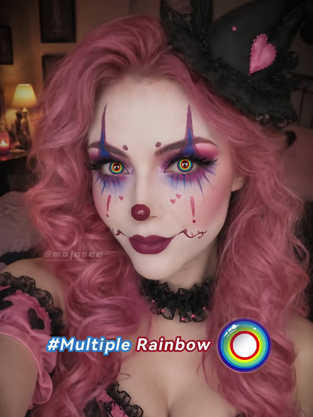 The Candy Clown: a Halloween Look That Starts From a Bare Face