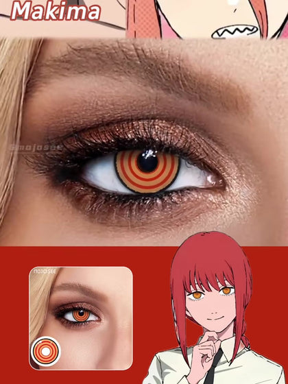 makima ringed eyes on brown irises