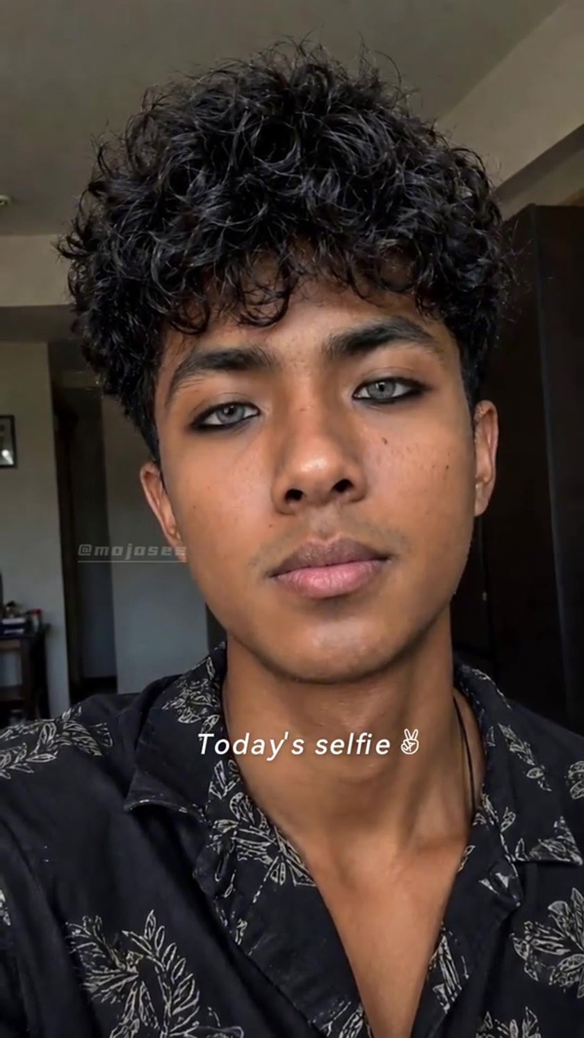 How Gray Do Cocktail Vodka Lime Contacts Look on a Man with Tan Skin Indoors?