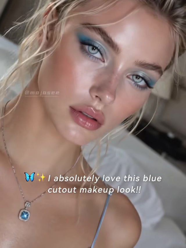 Blue Cutout Crease 101: the Evening Look That Ate