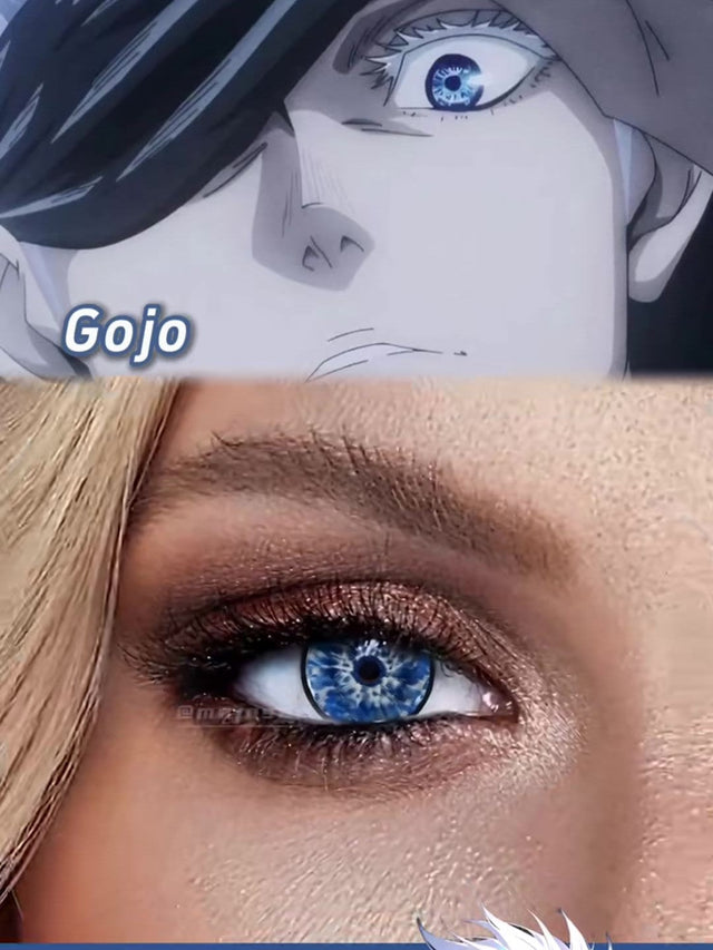 Gojo's Six Eyes on Brown Eyes: Does This Blue Actually Match?