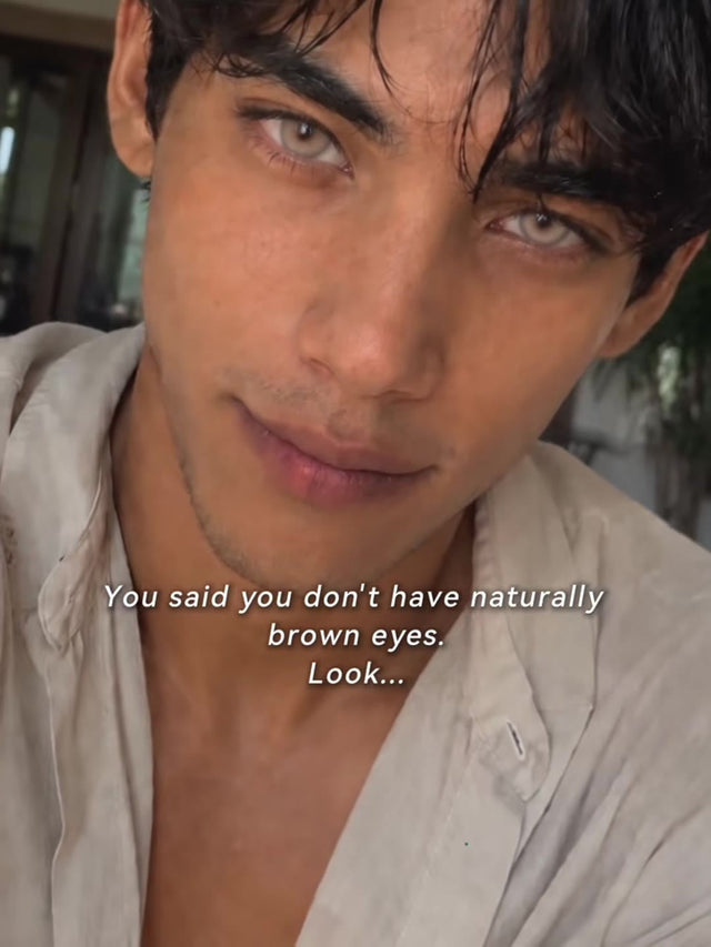 Smoky Tea Contacts on Tan Skin: What a Light Brown Lens Really Looks Like in Daylight