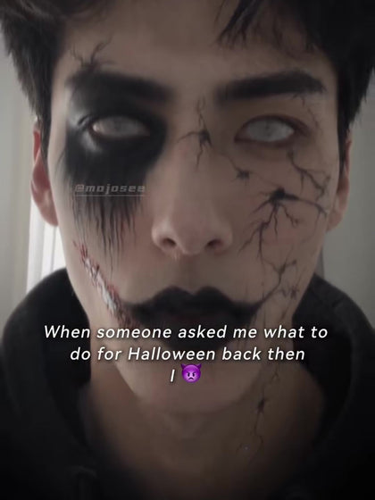 White Mesh Contacts for Men: The Cracked Ghost Halloween Look