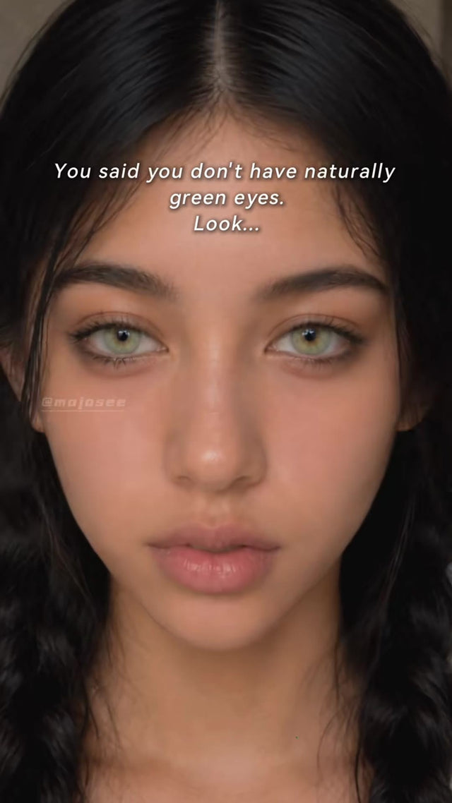 Do DNA Taylor Green Contacts Show on Dark Brown Eyes? One-Eye Comparison