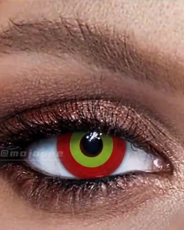 Rebecca's Target-Ring Eyes: a Red Lens That Keeps Its Depth