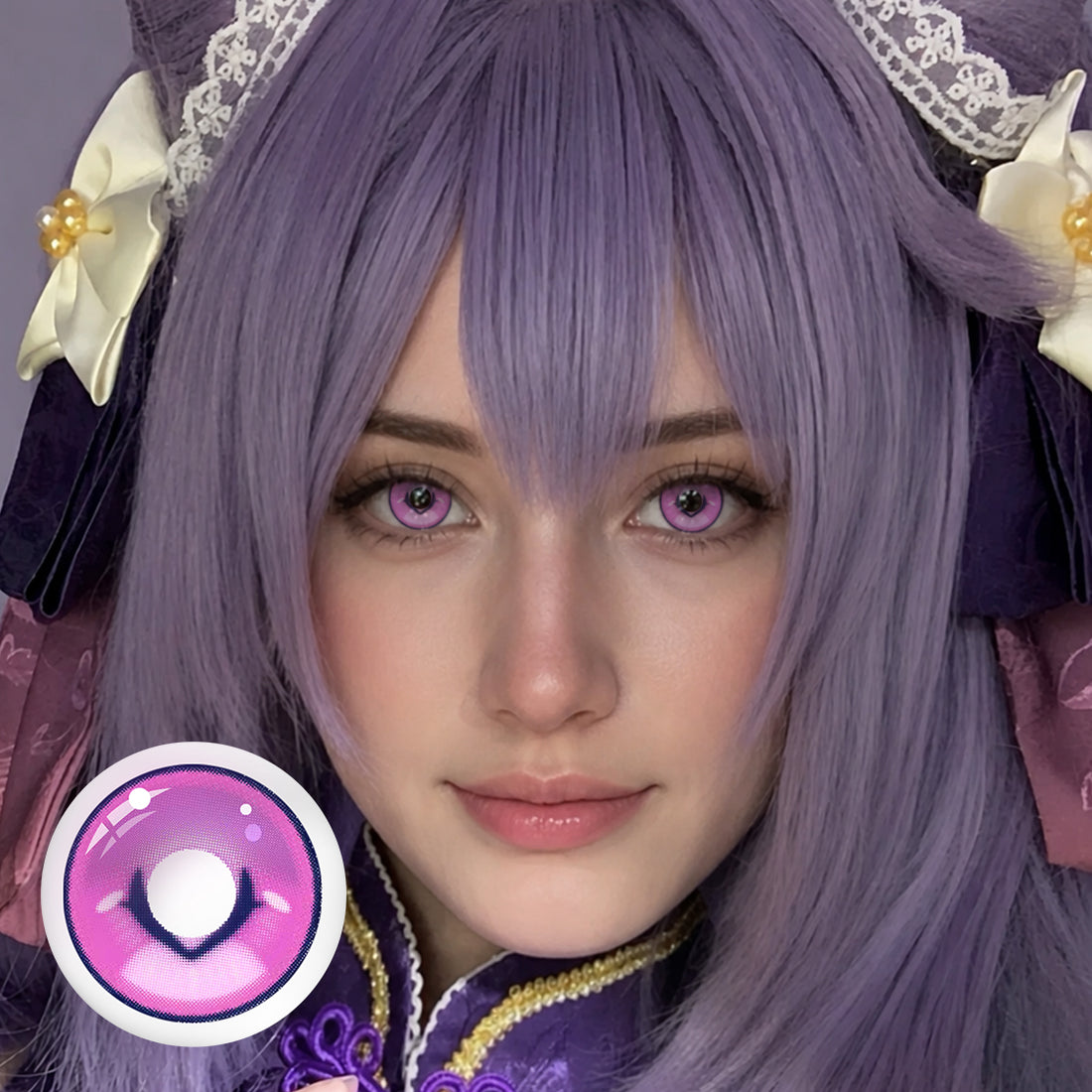 Keqing Cosplay Contact Lenses – Genshin Impact