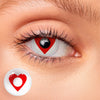 Red Heart Colored Contact Lenses