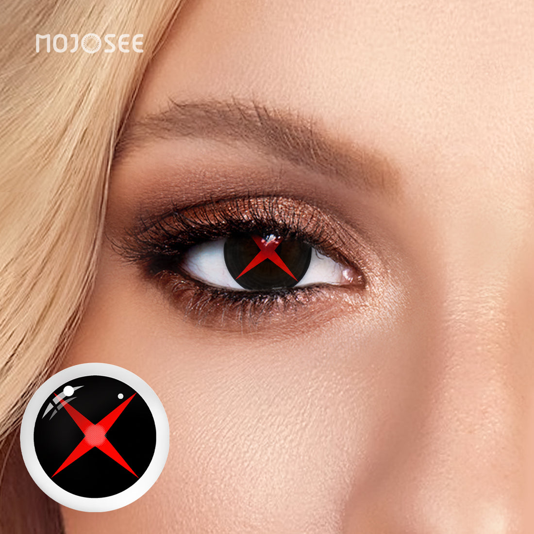 Arlecchino Cross Pupil Cosplay Contact Lenses – Genshin Impact