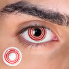 Red White Hypno Rings Colored Contact Lenses for Men