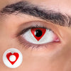 Red Heart Colored Contact Lenses for Men