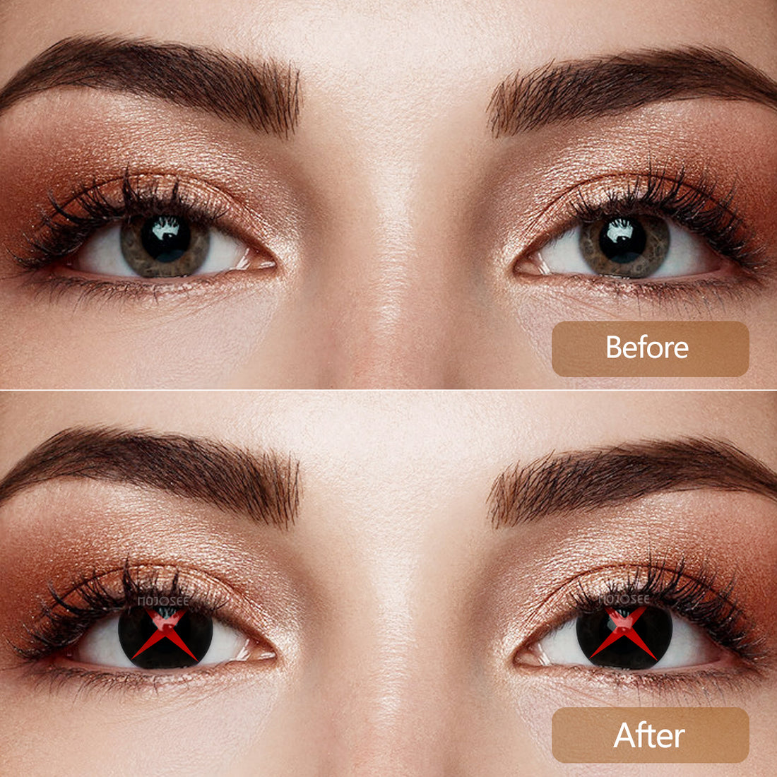 Arlecchino Cross Pupil Cosplay Contact Lenses – Genshin Impact