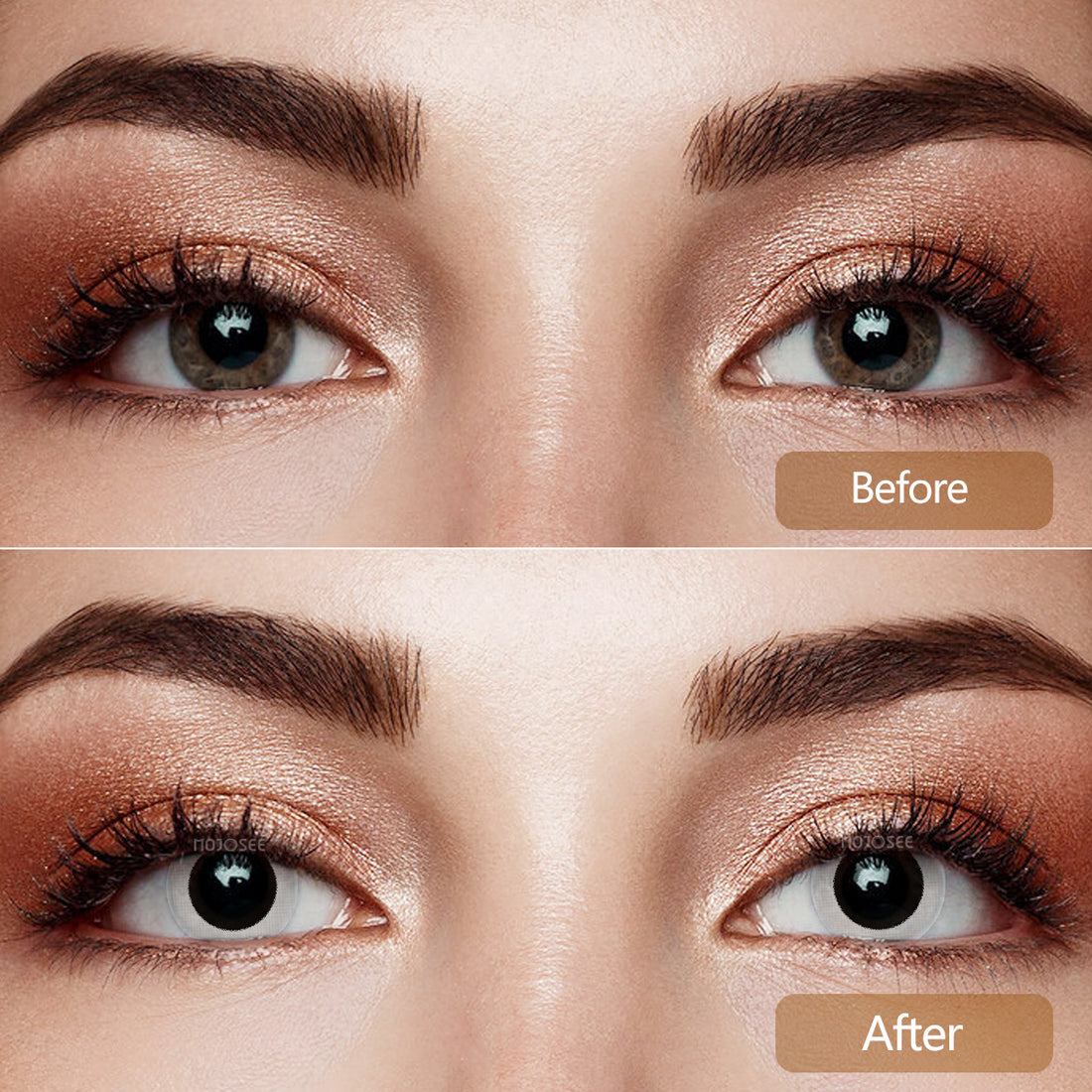 Black Small Pupil Prescription Colored Contact Lenses