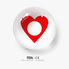 Red Heart Colored Contact Lenses