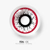 Red White Crack Colored Contact Lenses for Men