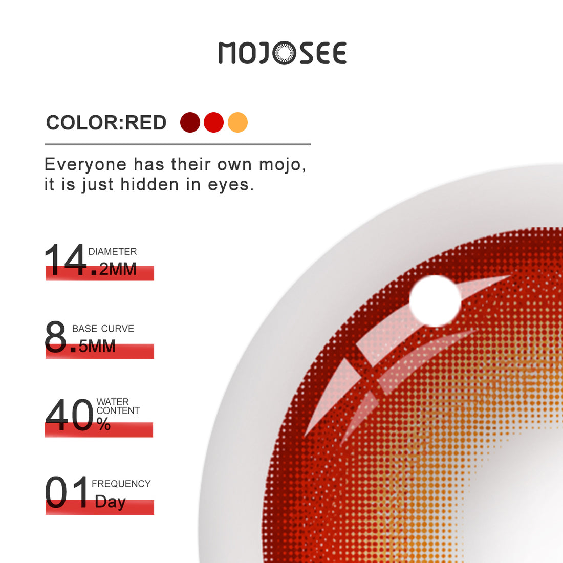 Okarun Red Rings Prescription Cosplay Contact Lenses – Dandadan