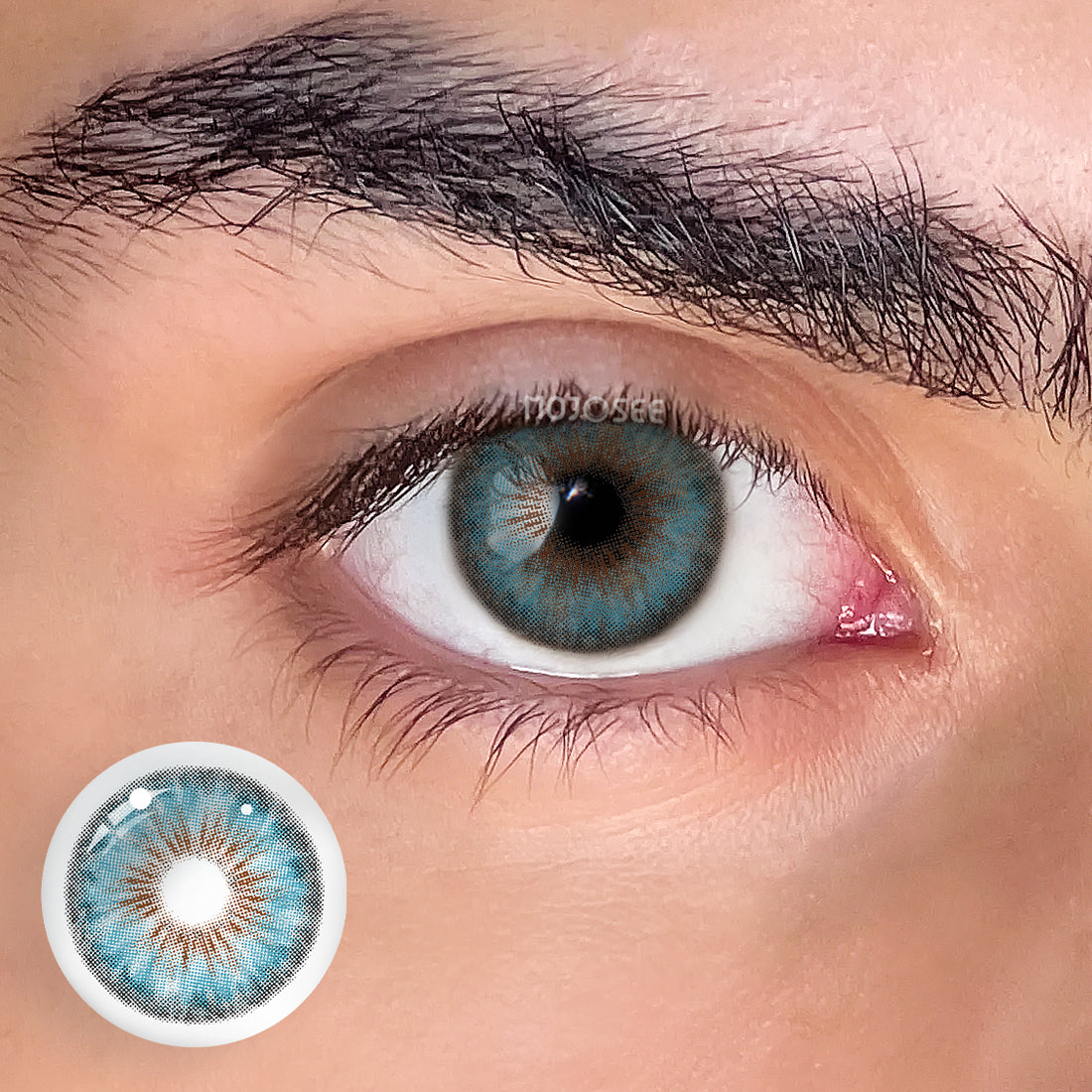 Cleopatra Blue Colored Contact Lenses for Men
