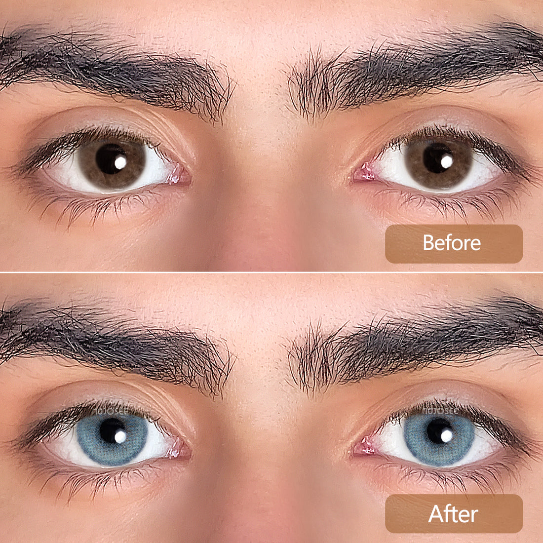 Twilight Blue Colored Contact Lenses for Men