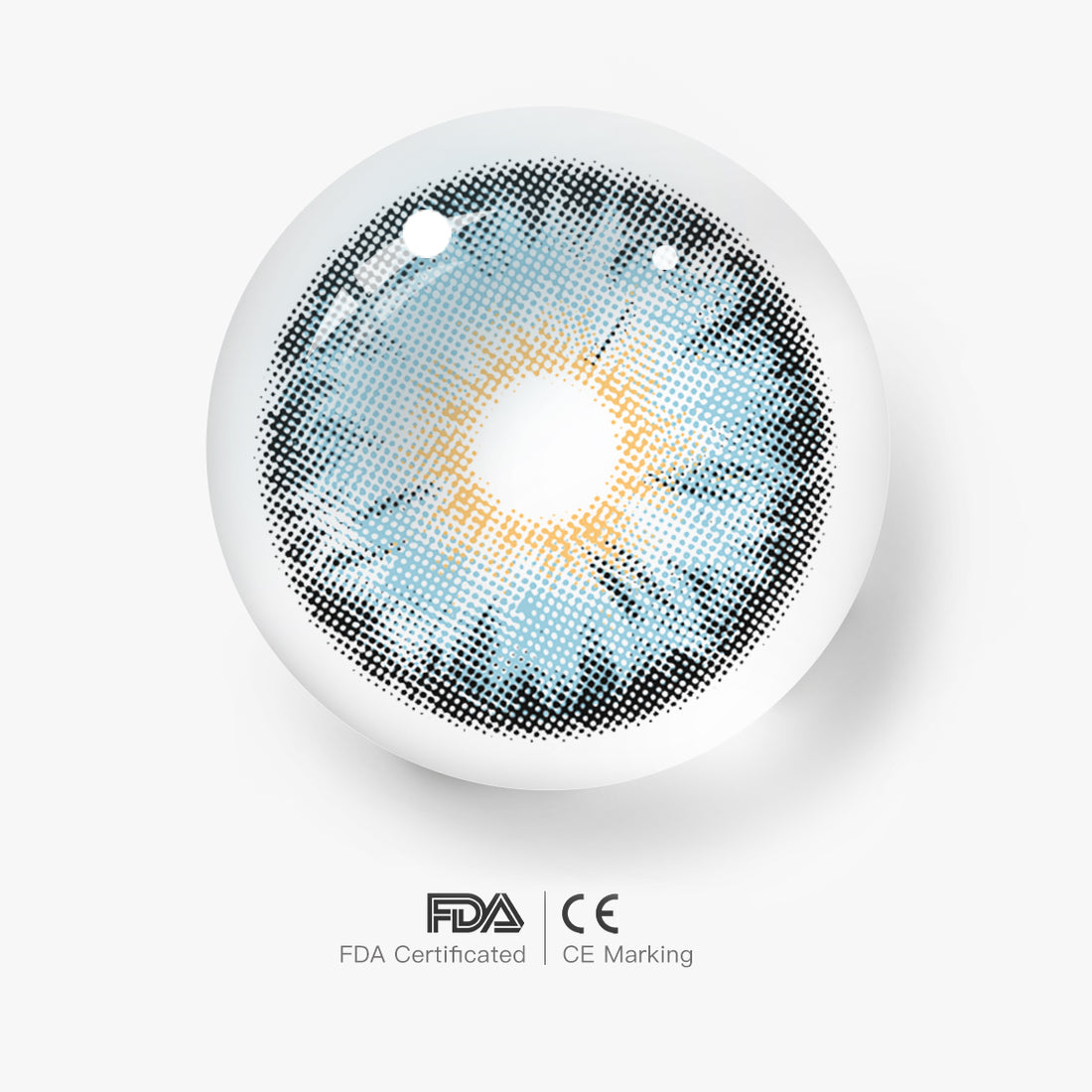 Siri Blue Colored Contact Lenses for Men