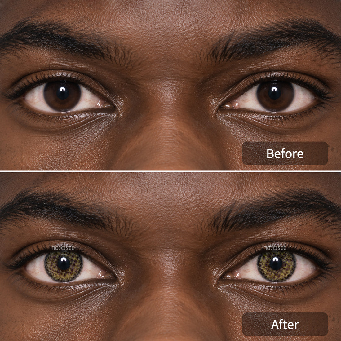Dawn Brown Colored Contact Lenses for Men