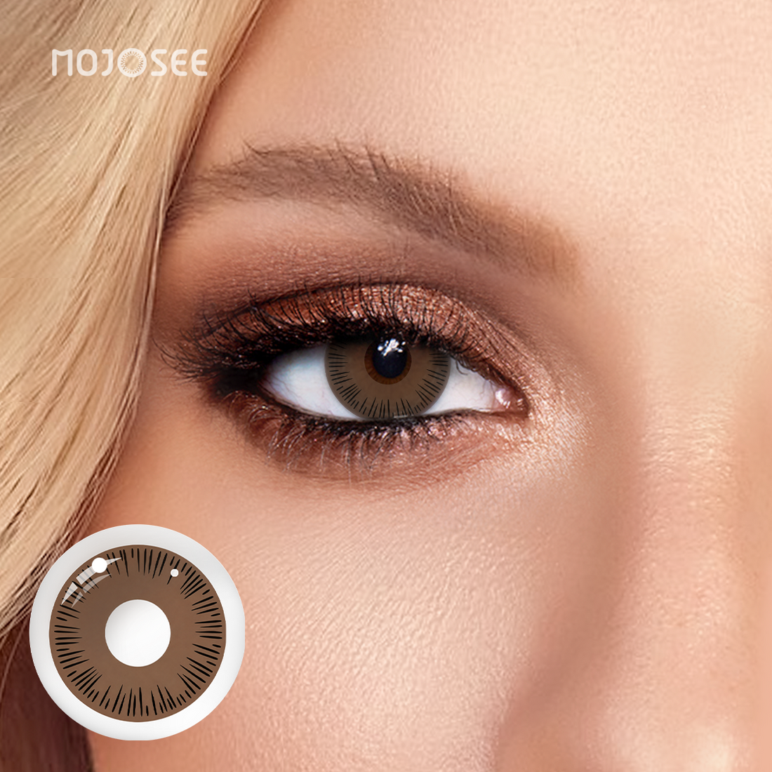 Light Brown Colored Contact Lenses